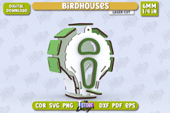 Birdhouse Laser Cut | Bird Feeder | Garden Decor | CNC File Product Image 2