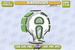 Birdhouse Laser Cut | Bird Feeder | Garden Decor | CNC File Product Image 2