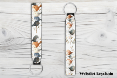 Funny bird wristlet keychain PNG, key fob wristlet PNG Product Image 1