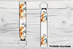 Funny bird wristlet keychain PNG, key fob wristlet PNG Product Image 1