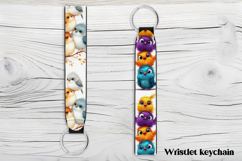 Funny bird wristlet keychain PNG, key fob wristlet PNG Product Image 1