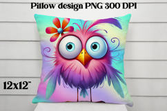 Animal pillow PNG design | Funny bird pillow sublimation Product Image 1