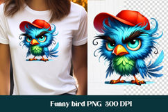 Funny bird clipart PNG design | Humorous bird t shirt design Product Image 1