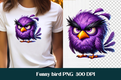 Funny bird clipart PNG design | Humorous bird t shirt design Product Image 1