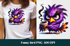 Funny bird clipart PNG design | Humorous bird t shirt design Product Image 1