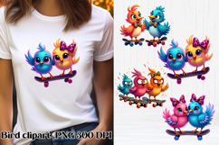 Funny bird clipart PNG | Bird sublimation design Product Image 5