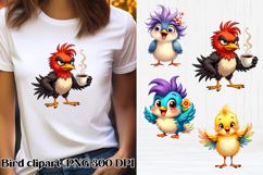 Funny bird clipart PNG | Bird sublimation design Product Image 1