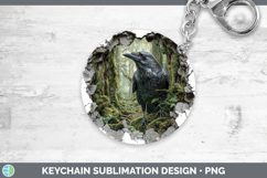 GorgeousBirds 01 3D Hole Keychain design.