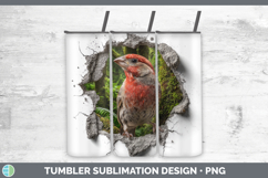 GorgeousBirds 01 3D Hole Tumbler design.