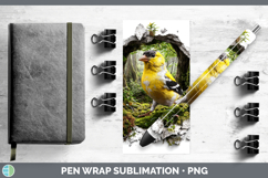 GorgeousBirds 01 3D Hole Pen Wrap design.