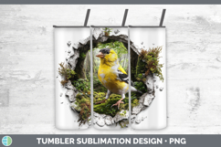 GorgeousBirds 01 3D Hole Tumbler design.