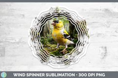 GorgeousBirds 01 3D Hole Wind Spinner design.