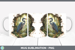 GorgeousBirds 01 3D Hole Mug Wrap design.