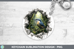 GorgeousBirds 01 3D Hole Keychain design.