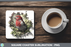 GorgeousBirds 01 3D Hole Square Coaster design.