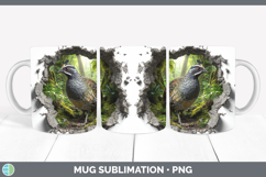 GorgeousBirds 01 3D Hole Mug Wrap design.