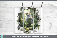 GorgeousBirds 01 3D Hole Tumbler design.