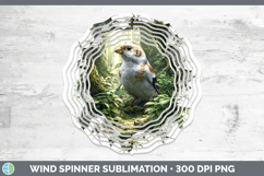 GorgeousBirds 01 3D Hole Wind Spinner design.