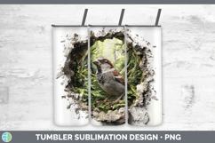 GorgeousBirds 01 3D Hole Tumbler design.