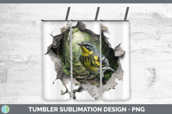 GorgeousBirds 01 3D Hole Tumbler design.