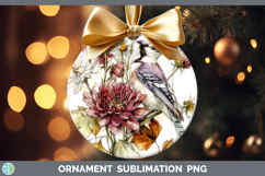 GorgeousBirds 01 Autumn Floral Ornament design.