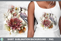 GorgeousBirds 01 Autumn Floral Shirt design.