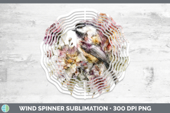 GorgeousBirds 01 Autumn Floral Wind Spinner design.