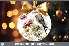 GorgeousBirds 01 Autumn Floral Ornament design.