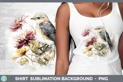 GorgeousBirds 01 Autumn Floral Shirt design.