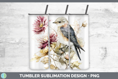 GorgeousBirds 01 Autumn Floral Tumbler design.