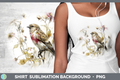 GorgeousBirds 01 Autumn Floral Shirt design.