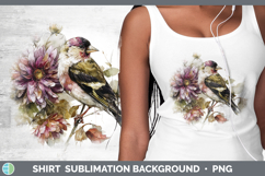 GorgeousBirds 01 Autumn Floral Shirt design.