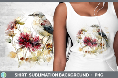 GorgeousBirds 01 Autumn Floral Shirt design.