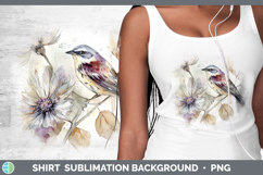 GorgeousBirds 01 Autumn Floral Shirt design.
