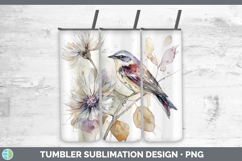 GorgeousBirds 01 Autumn Floral Tumbler design.