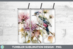 GorgeousBirds 01 Autumn Floral Tumbler design.