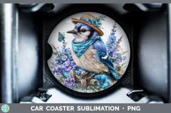 GorgeousBirds 01 Bandana Summer Car Coaster design.