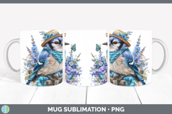 GorgeousBirds 01 Bandana Summer Mug Wrap design.