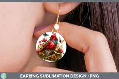 GorgeousBirds 01 Bandana Summer Round Earrings design.