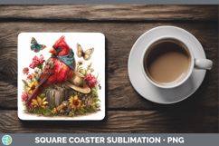 GorgeousBirds 01 Bandana Summer Square Coaster design.