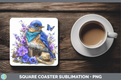 GorgeousBirds 01 Bandana Summer Square Coaster design.