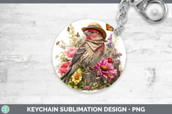 GorgeousBirds 01 Bandana Summer Keychain design.