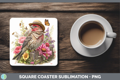 GorgeousBirds 01 Bandana Summer Square Coaster design.