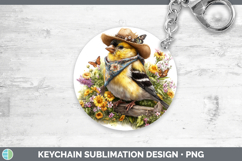 GorgeousBirds 01 Bandana Summer Keychain design.