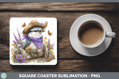 GorgeousBirds 01 Bandana Summer Square Coaster design.