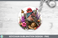 GorgeousBirds 01 Bandana Summer Keychain design.