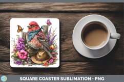 GorgeousBirds 01 Bandana Summer Square Coaster design.