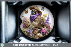 GorgeousBirds 01 Bandana Summer Car Coaster design.