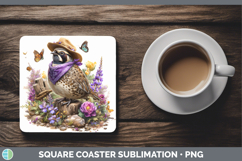 GorgeousBirds 01 Bandana Summer Square Coaster design.