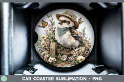 GorgeousBirds 01 Bandana Summer Car Coaster design.